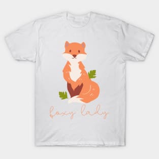 Fox Lovers Gift Foxy Lady T-Shirt